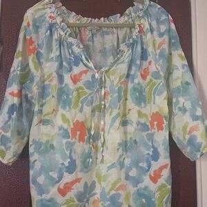 Floral Multicolor Women's Top